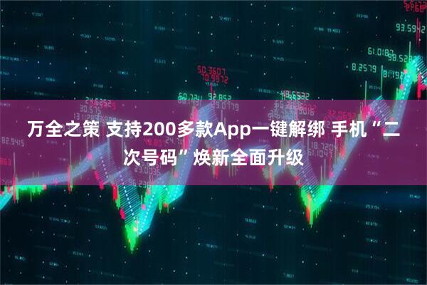 万全之策 支持200多款App一键解绑 手机“二次号码”焕新全面升级
