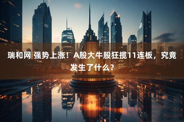 瑞和网 强势上涨！A股大牛股狂揽11连板，究竟发生了什么？