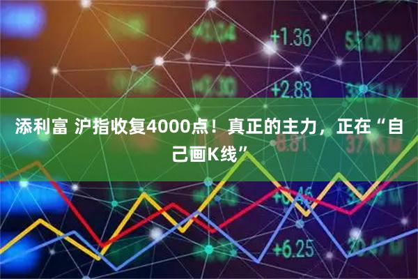 添利富 沪指收复4000点！真正的主力，正在“自己画K线”