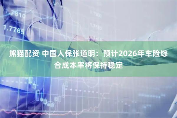 熊猫配资 中国人保张道明：预计2026年车险综合成本率将保持稳定